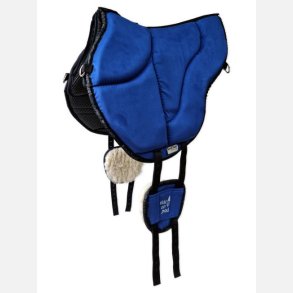 Barefoot� Ride-On-Pad Physio Color i True Blue &ndash; bareback pad til ridning uden sadel med skridsikker underside og V-gjordstropper